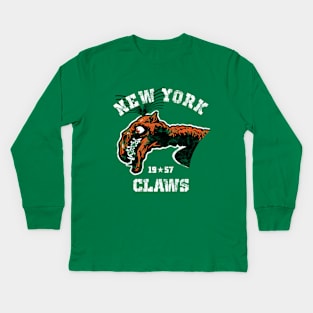 Giant Claw New York Sports Logo Kids Long Sleeve T-Shirt